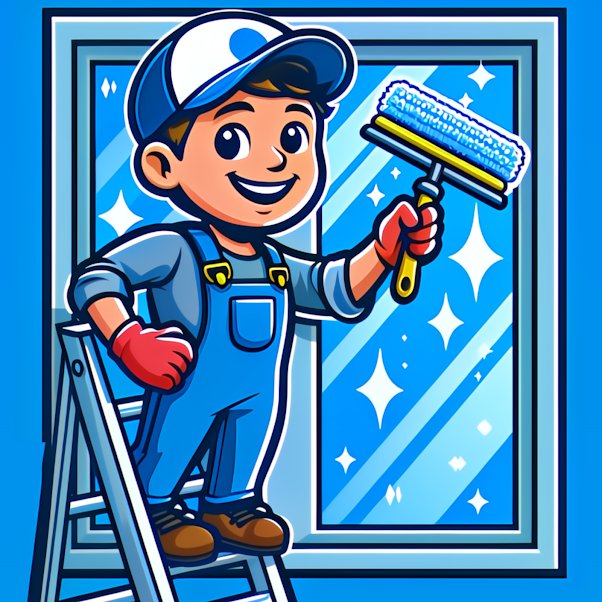 Latney's Window Cleaning mascot